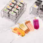 Reusable Popsicle Mold Set, Stainless Steel Ice Cream Maker.