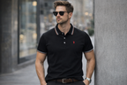 Men’s Classic Polo Shirt, Casual Slim Fit Cotton Tee.