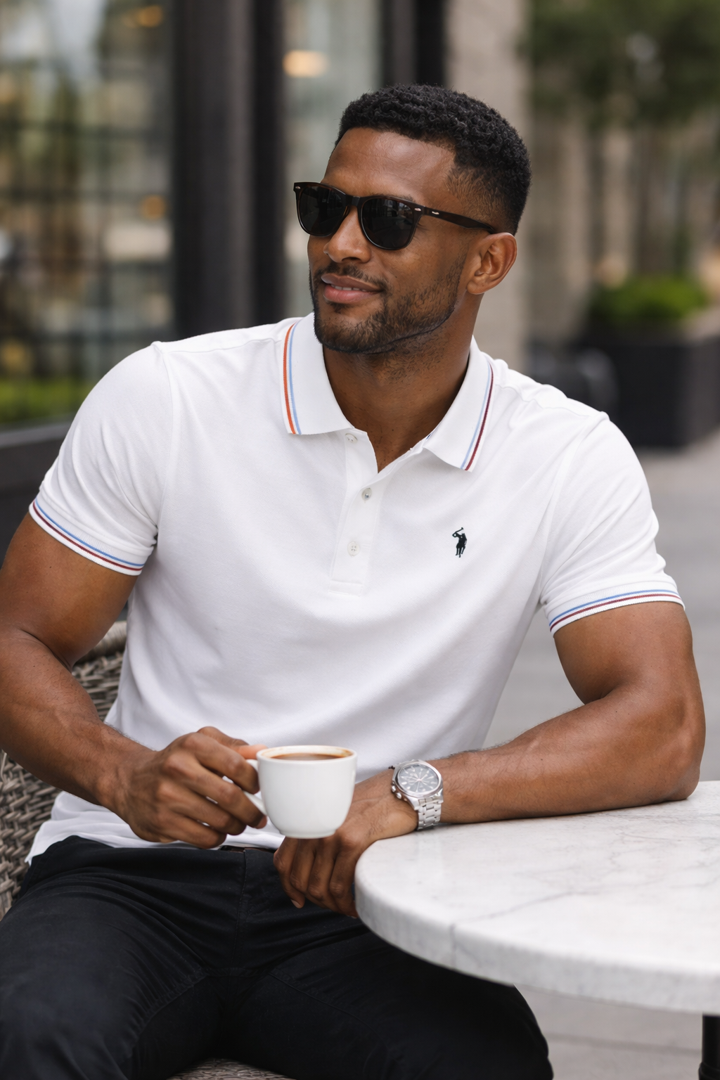 Men’s Classic Polo Shirt, Casual Slim Fit Cotton Tee.