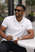 Men’s Classic Polo Shirt, Casual Slim Fit Cotton Tee.