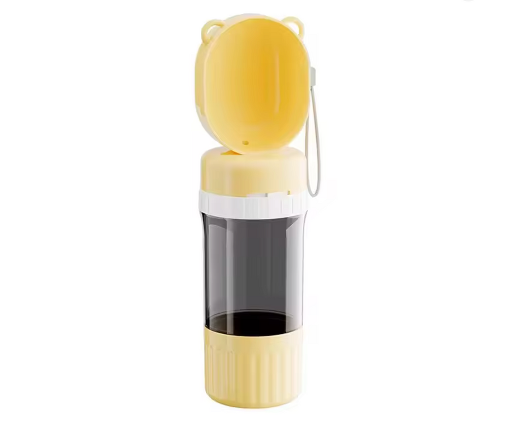 Dog Travel Water Bottle 2 in 1 Leakproof Portable Pet Bottle for Walking