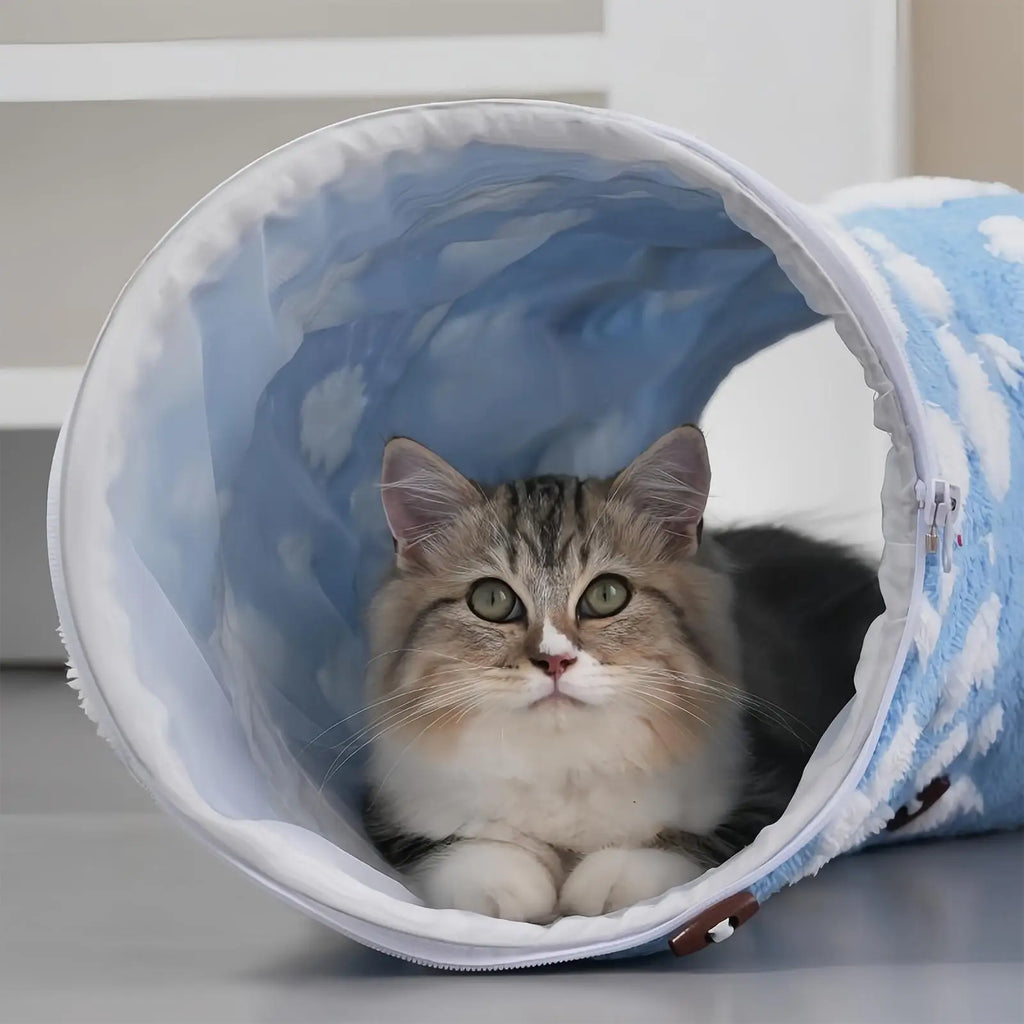 Cat Tunnel Bed Cozy Pet Cave.