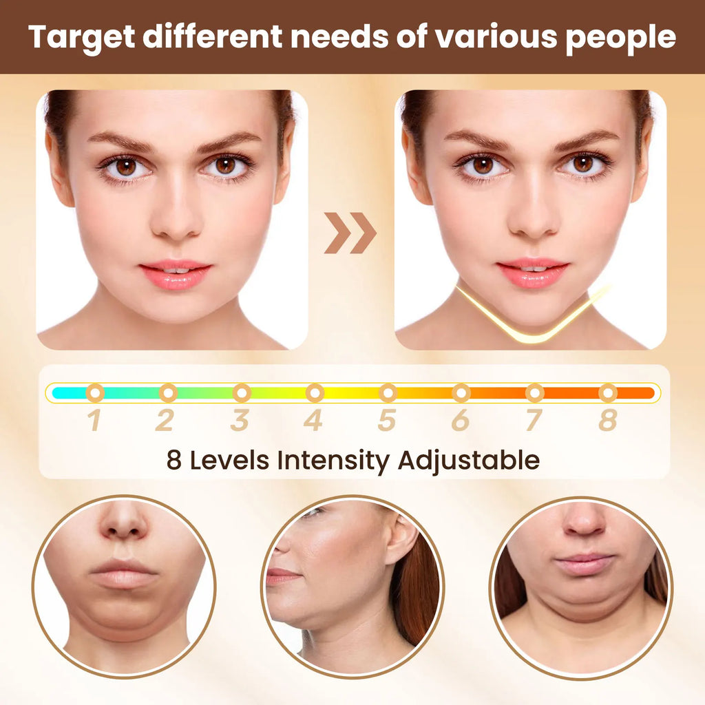 EMS Face Lifting Device, V Shape Chin & Jaw Massager.