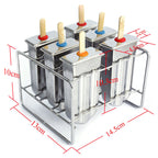 Reusable Popsicle Mold Set, Stainless Steel Ice Cream Maker.