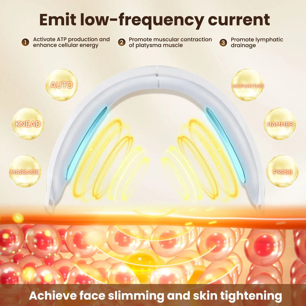 EMS Face Lifting Device, V Shape Chin & Jaw Massager.