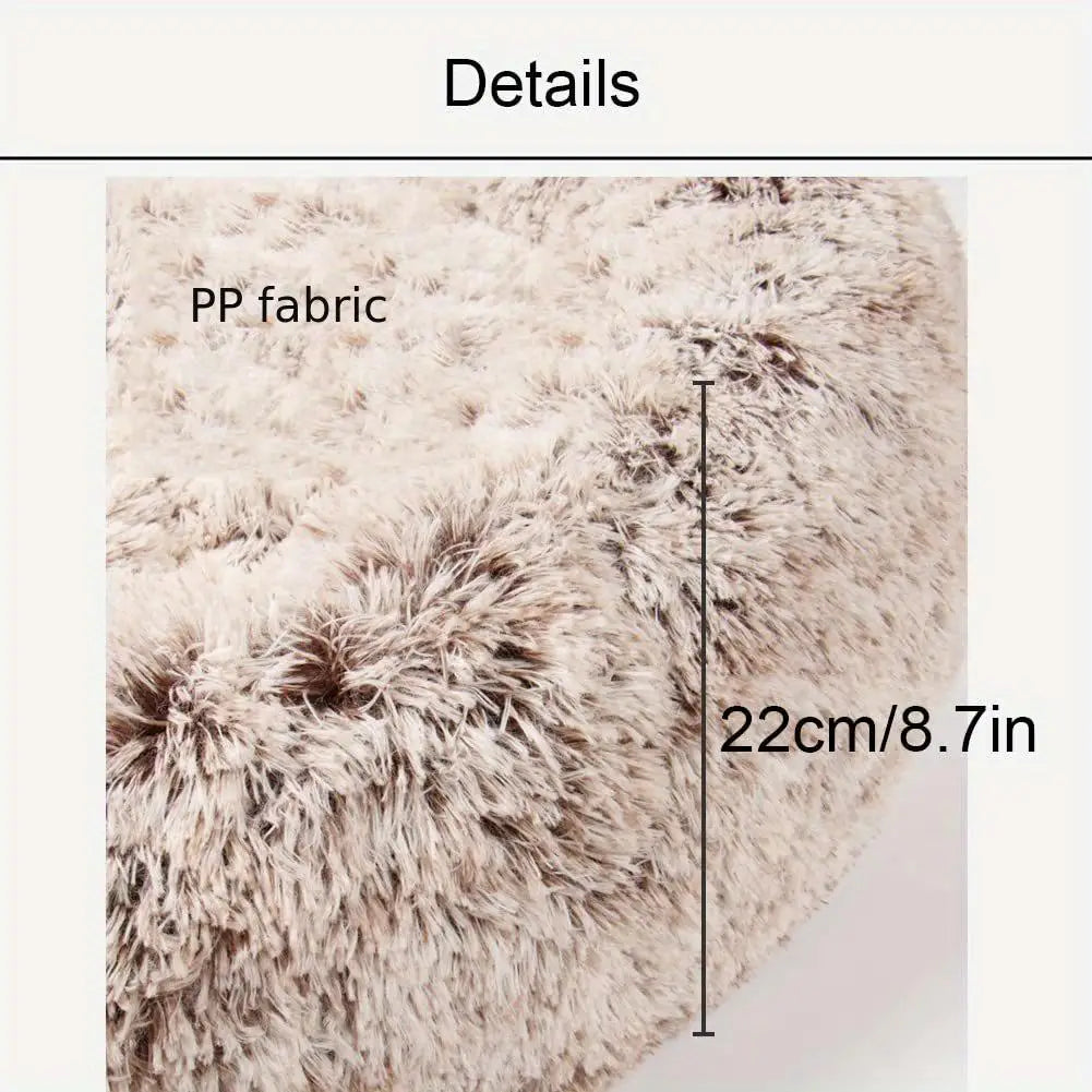 Fluffy Calming Pet Bed, Cozy Paw Dog and Cat Bed