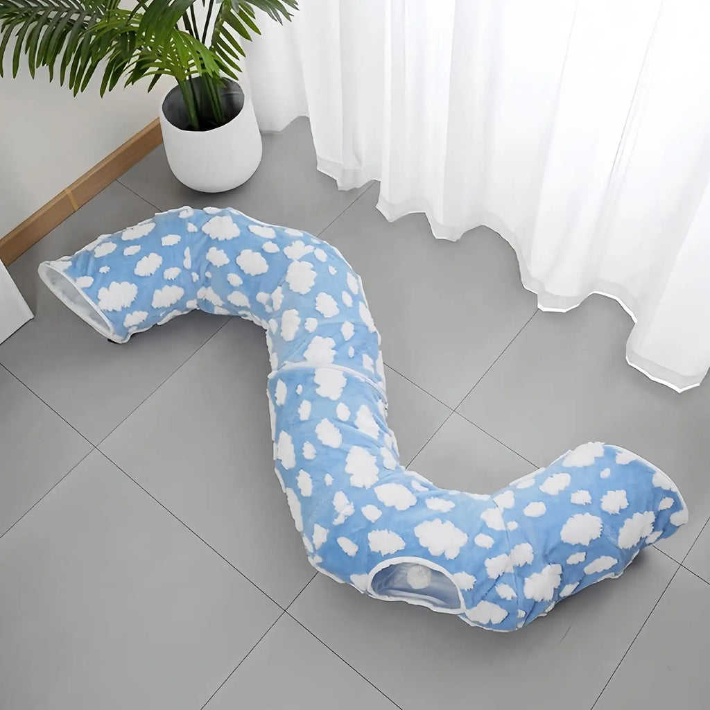 Cat Tunnel Bed Cozy Pet Cave.