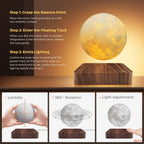 Levitating Moon Lamp, Magnetic Floating LED Night Light
