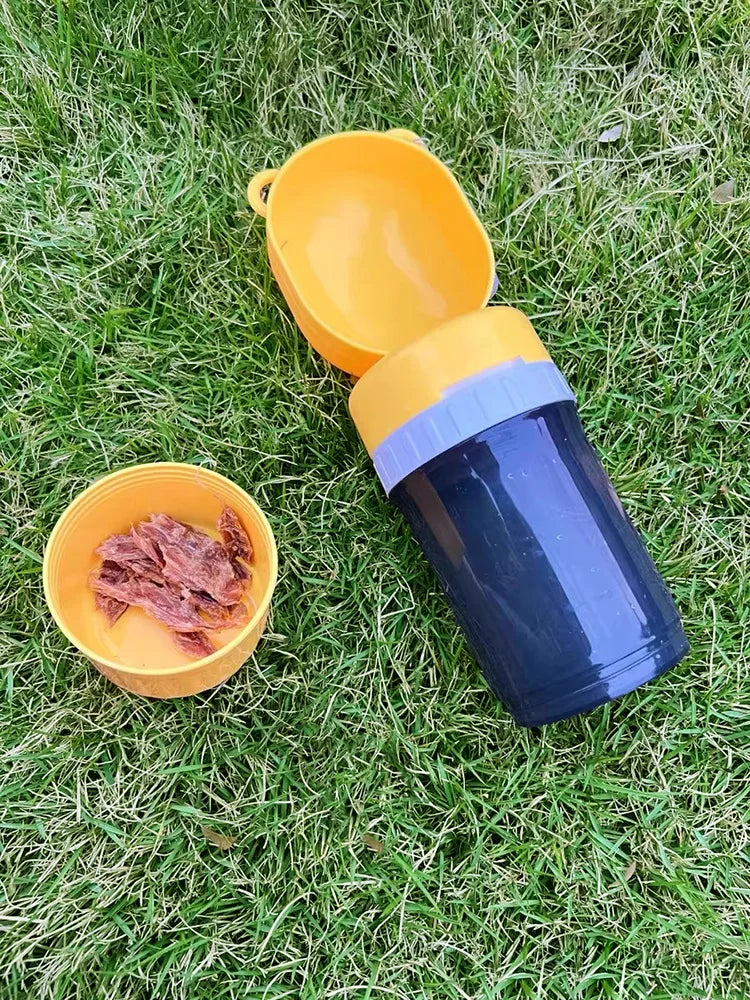 Dog Travel Water Bottle 2 in 1 Leakproof Portable Pet Bottle for Walking