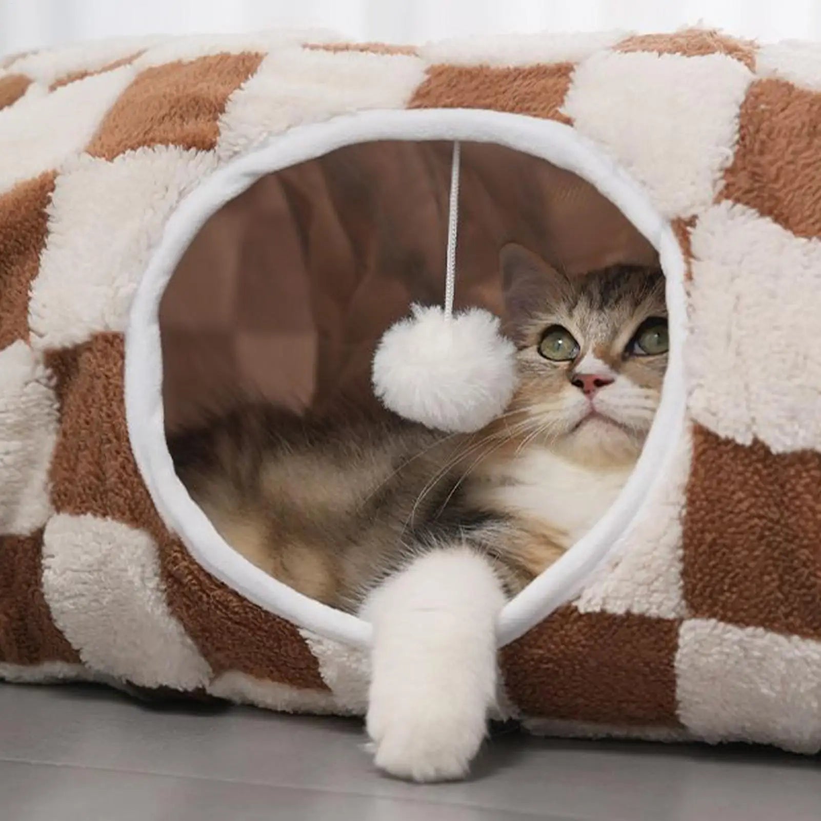 Cat Tunnel Bed Cozy Pet Cave.