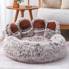 Fluffy Calming Pet Bed, Cozy Paw Dog and Cat Bed