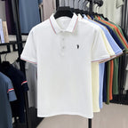 Men’s Classic Polo Shirt, Casual Slim Fit Cotton Tee.