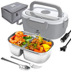 Electric Heated Lunch Box, Portable Food Warmer for Car and Home.