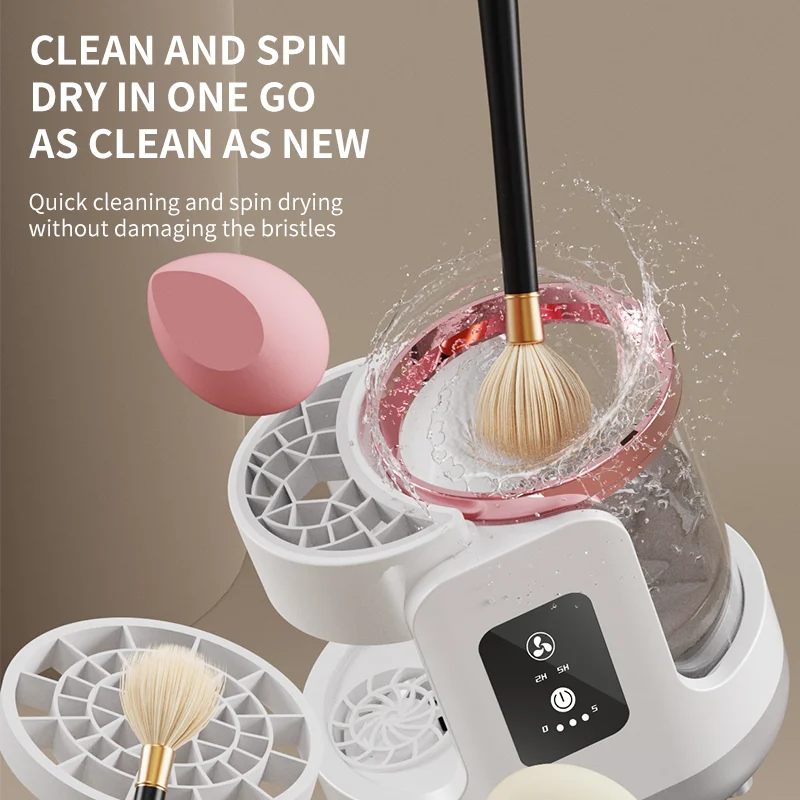 3 in 1 Makeup Brush Cleaner, Electric Wash & Dry Machine
