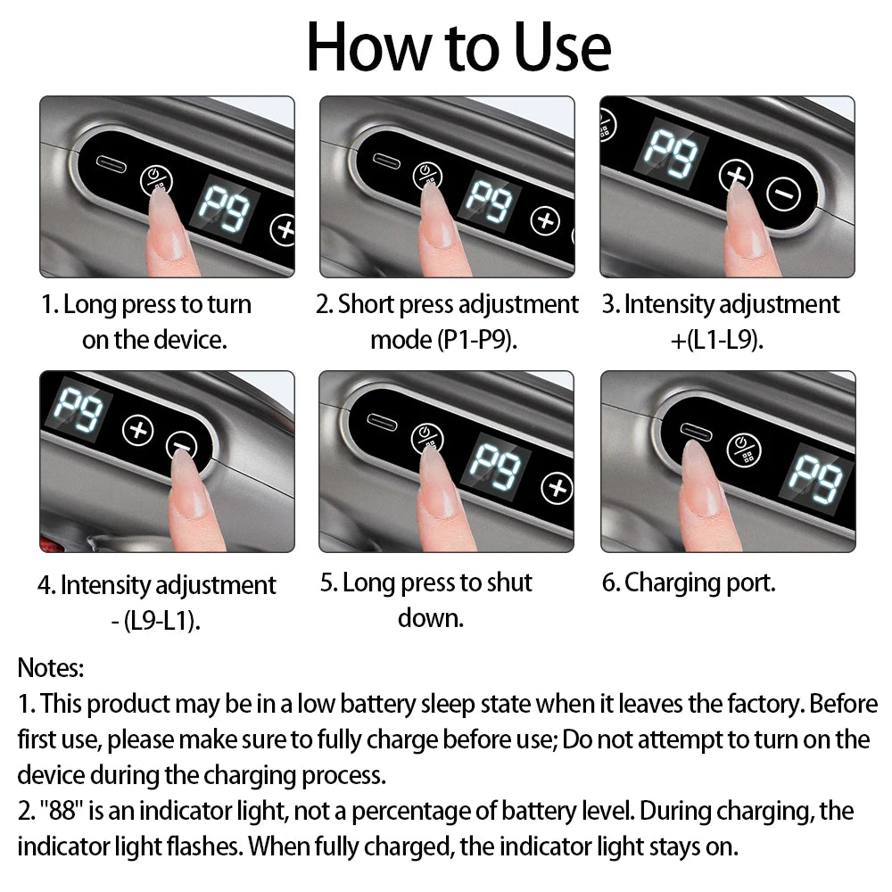 Electric Muscle Massager, 22 Head Body Relief Device