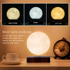 Levitating Moon Lamp, Magnetic Floating LED Night Light