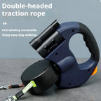 Retractable Dog Leash with Poop Bag Holder, Tangle Free.